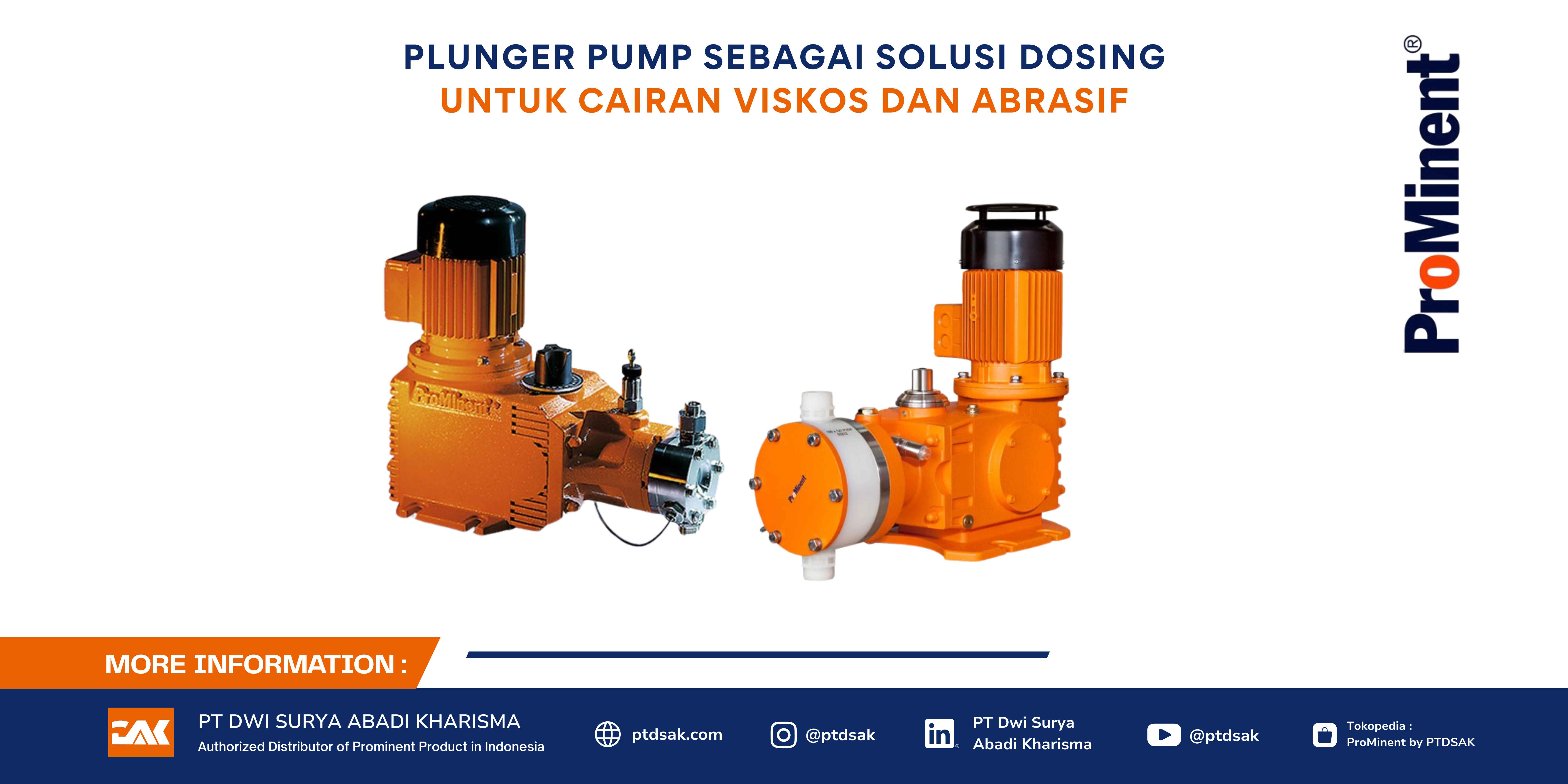Plunger Pump sebagai Solusi Dosing untuk Cairan Viskos dan Abrasif